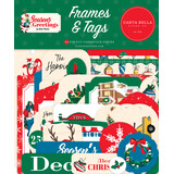 Carta Bella Season's Greetings Frames & Tags (CBSG329025) (OUTLET)