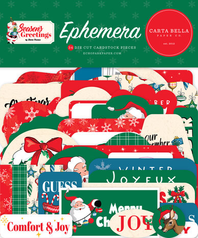 Carta Bella Season's Greetings Ephemera (CBSG329024) (OUTLET) Carta Bella Season's Greetings Ephemera (CBSG329024) (OUTLET)