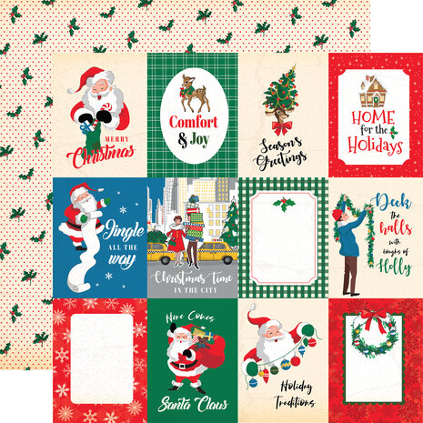 Carta Bella Season's Greetings 6x6 Inch Paper Pad (CBSG329023) (OUTLET)