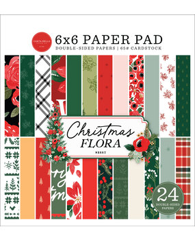 Carta Bella Merry Christmas Flora 6x6 Inch Paper Pad (CBMCF332023) (OUTLET)