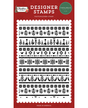 Carta Bella Christmas Sweater Designer Stamps (CBCFL342040) (OUTLET)
