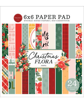 Carta Bella Joyful Christmas Flora 6x6 Inch Paper Pad (CBJCF340023) (OUTLET)
