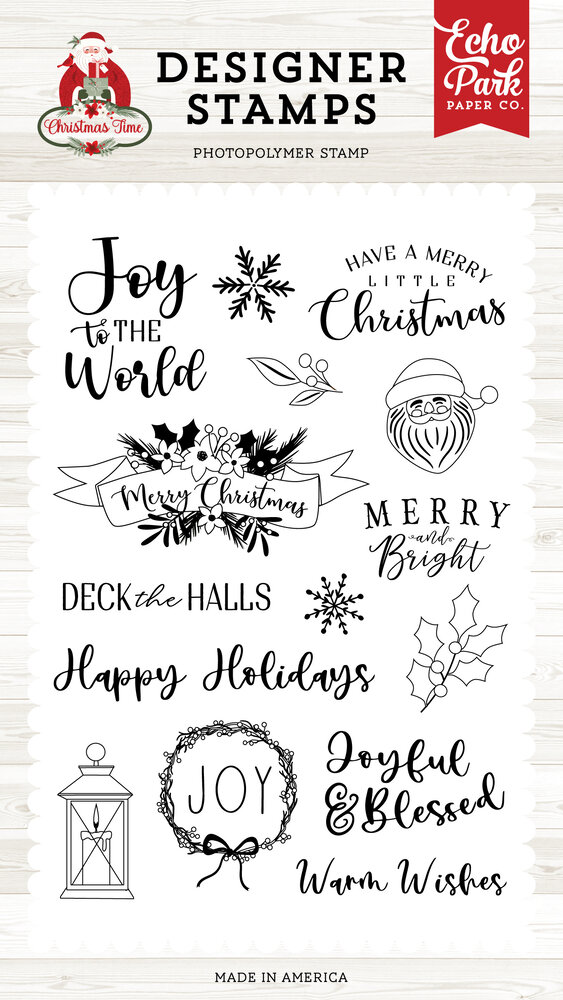 Echo Park Joy Wreath Designer Stamps (CT330044) (OUTLET) Echo Park Joy Wreath Designer Stamps (CT330044) (OUTLET)
