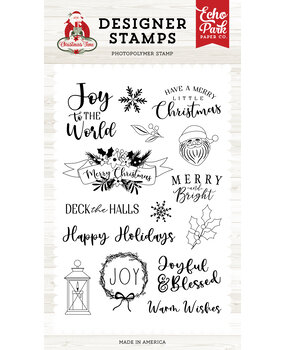 Echo Park Joy Wreath Designer Stamps (CT330044) (OUTLET)