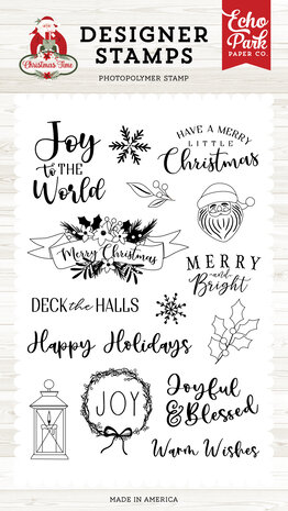 Echo Park Joy Wreath Designer Stamps (CT330044) (OUTLET) Echo Park Joy Wreath Designer Stamps (CT330044) (OUTLET)