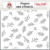 Echo Park Berries And Sprigs Stencil (CT330036) (DISCONTINUED)
