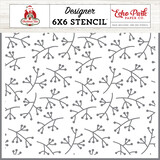 Echo Park Peaceful Sprigs Stencil (CT330035) (OUTLET)