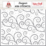 Echo Park Tis The Season Swirls Stencil (CT330033) (OUTLET)
