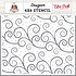 Tis The Season Swirls Stencil (CT330033) (OUTLET)