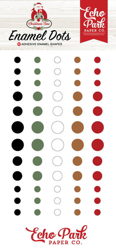 Echo Park Christmas Time Enamel Dots (CT330028) (OUTLET)