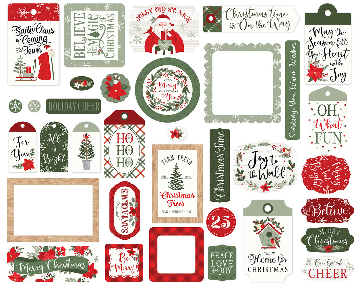 Echo Park Christmas Time Frames & Tags (CT330025) (DISCONTINUED) Echo Park Christmas Time Frames & Tags (CT330025) (DISCONTINUED)