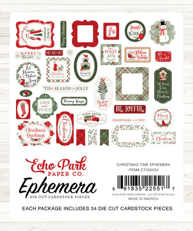 Echo Park Christmas Time Ephemera (CT330024) (OUTLET) Echo Park Christmas Time Ephemera (CT330024) (OUTLET)