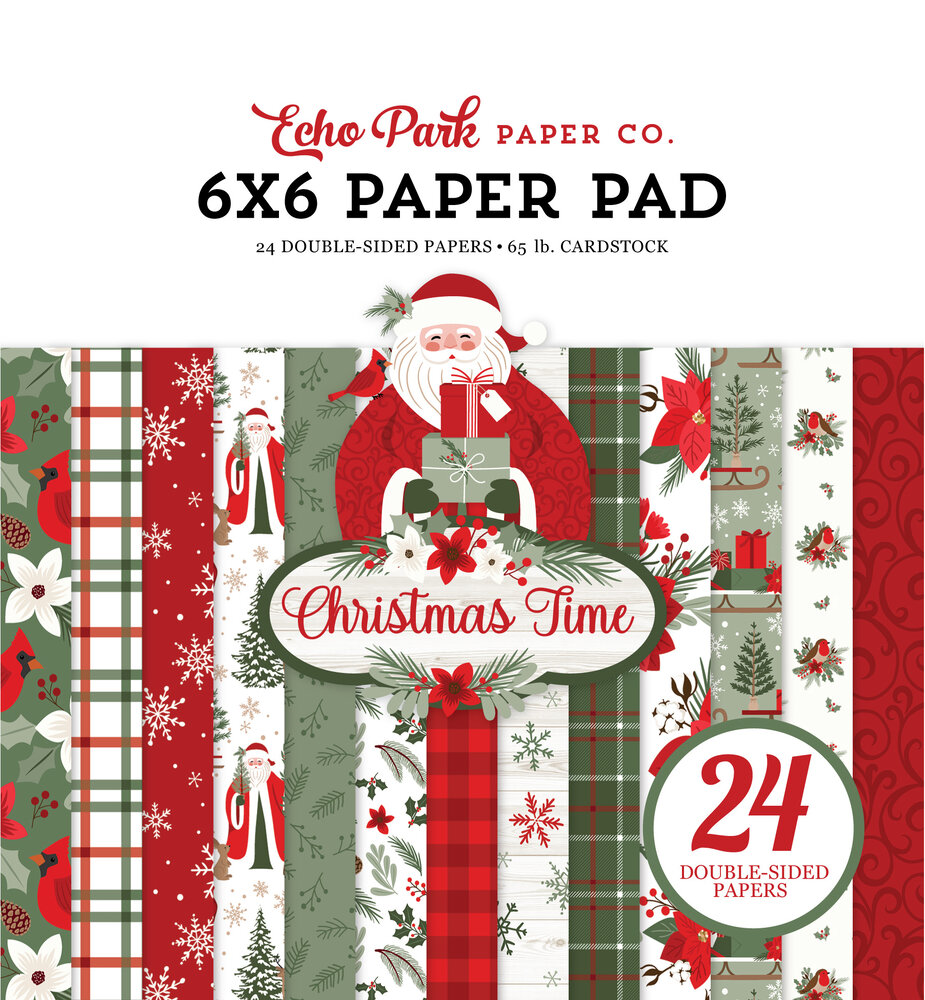 Echo Park Christmas Time 6x6 Inch Paper Pad (CT330023) (DISCONTINUED) Echo Park Christmas Time 6x6 Inch Paper Pad (CT330023) (DISCONTINUED)