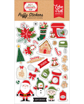 Echo Park Have A Holly Jolly Christmas Puffy Stickers (HJC331066) (DISCONTINUED)