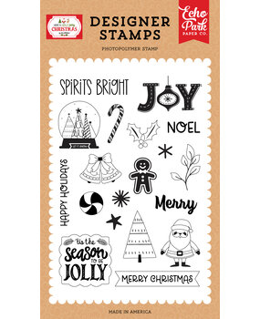 Echo Park Let It Snow Globe Designer Stamps (HJC331043) (DISCONTINUED)