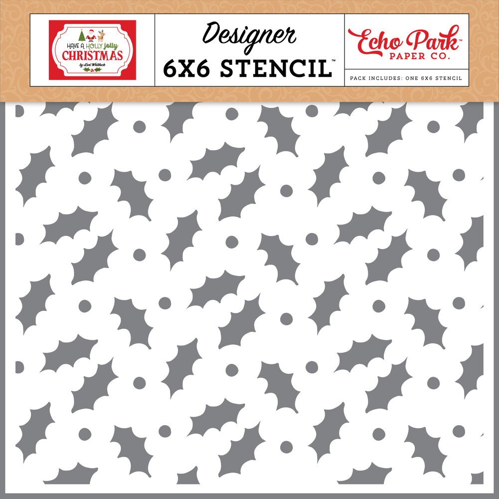 Echo Park Merry Mistletoe Stencil (HJC331034) (DISCONTINUED) Echo Park Merry Mistletoe Stencil (HJC331034) (DISCONTINUED)