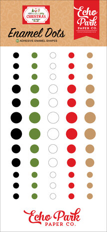 Echo Park Have A Holly Jolly Christmas Enamel Dots (HJC331028) (DISCONTINUED)