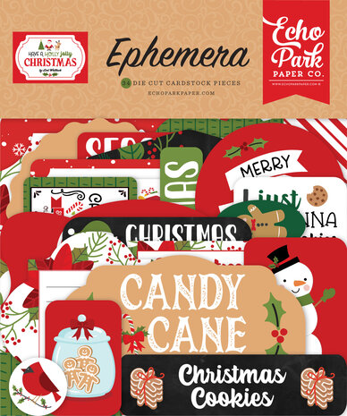 Echo Park Have A Holly Jolly Christmas Ephemera (HJC331024) (DISCONTINUED)