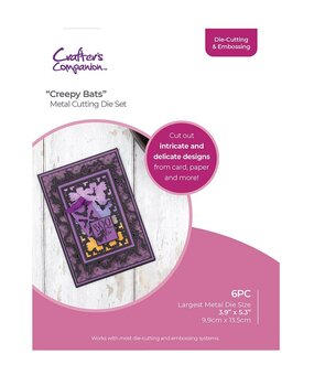 Crafter's Companion Halloween Nesting Cutting & Embossing Die Creepy Bats (CC-DCE-MD-CRBA) (OUTLET) Crafter's Companion Halloween Nesting Cutting & Embossing Die Creepy Bats (CC-DCE-MD-CRBA) (OUTLET)