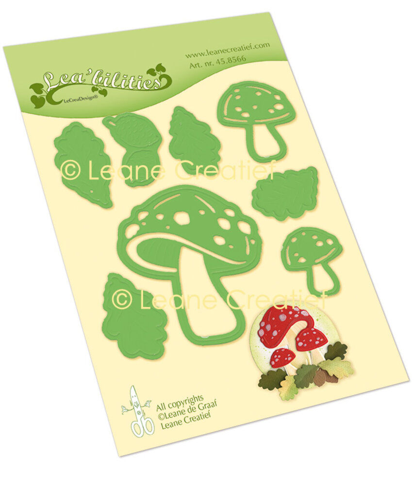 Leane Creatief Lea’Bilitie Mushrooms Cut And Emboss Dies (45.8566) (DISCONTINUED)
