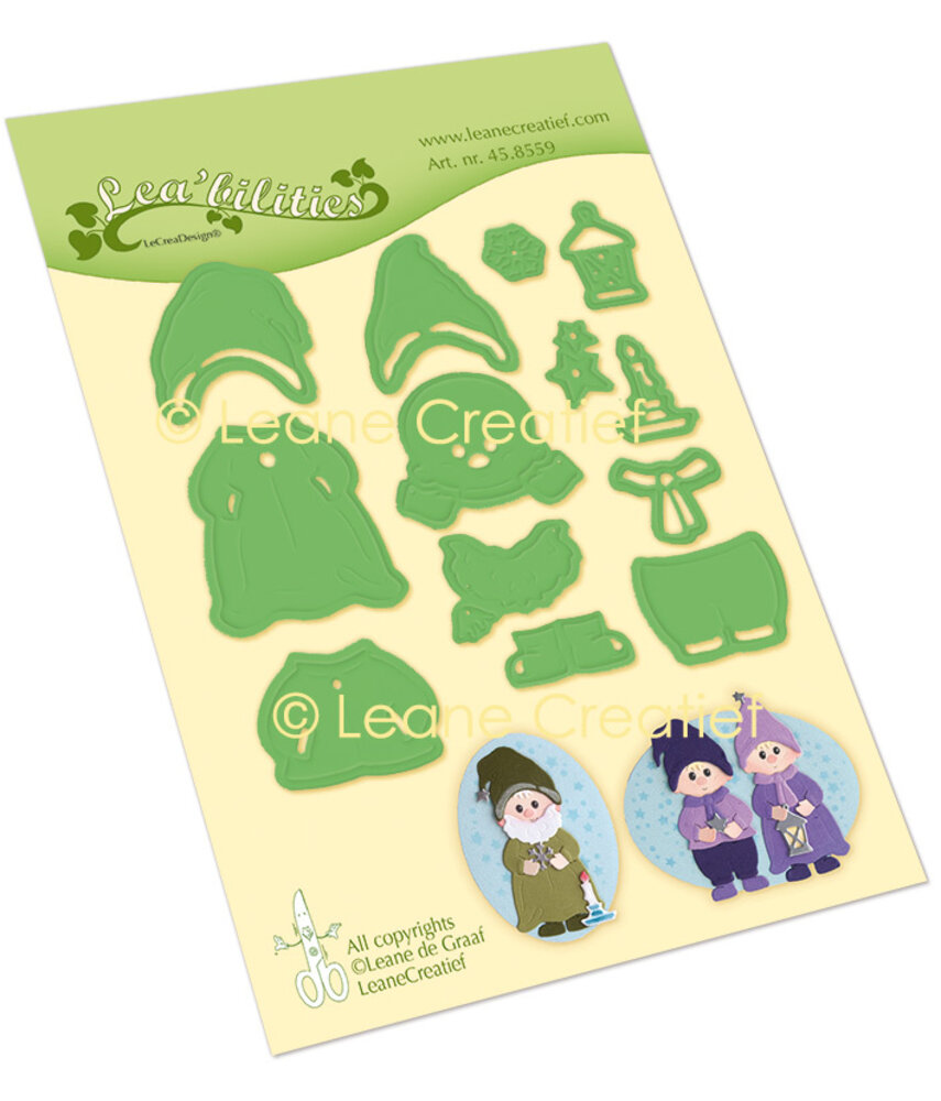 Leane Creatief Lea’Bilitie Little Gnomes Cut And Emboss Dies (45.8559) (DISCONTINUED)