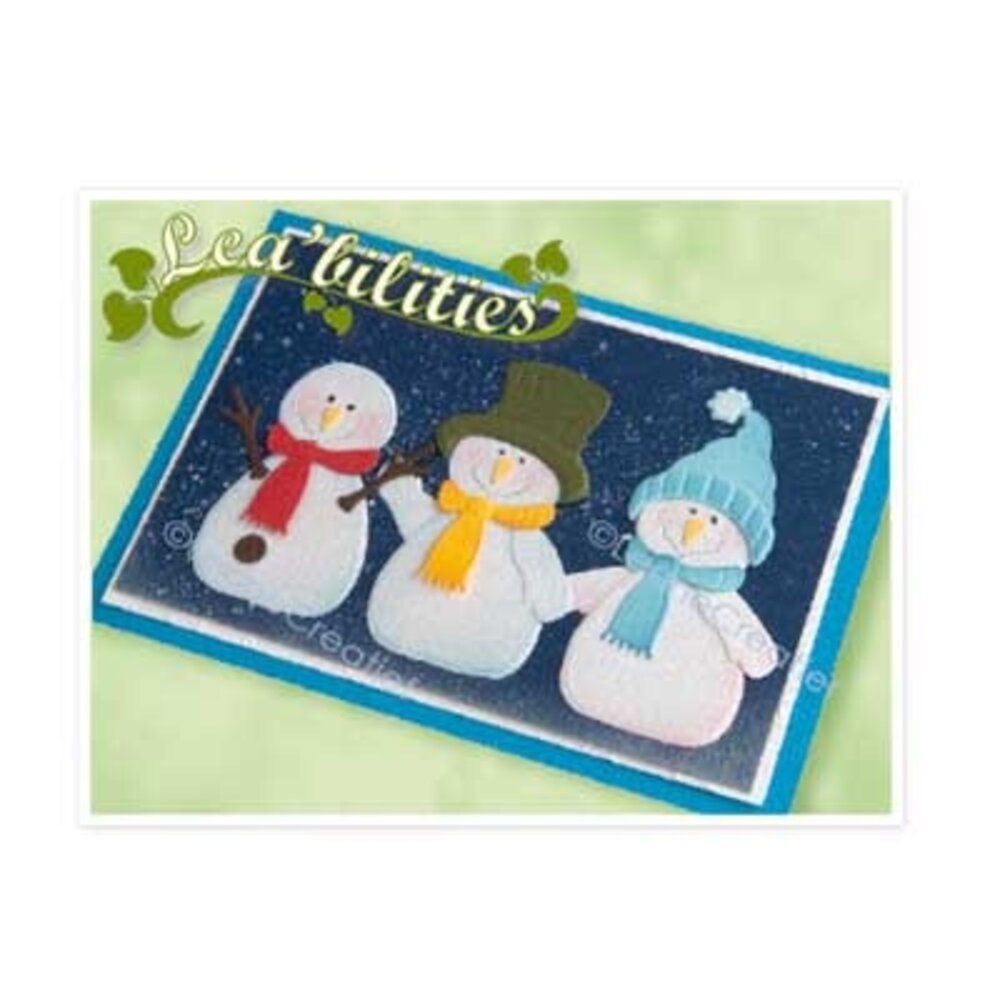 Leane Creatief Lea’Bilitie Snowmen Cut And Emboss Dies (45.8597) (DISCONTINUED)