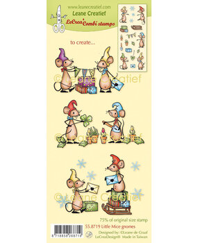 Leane Creatief Lecreadesign Combi Clear Stamp Little Mice Gnomes (55.8719) (DISCONTINUED)