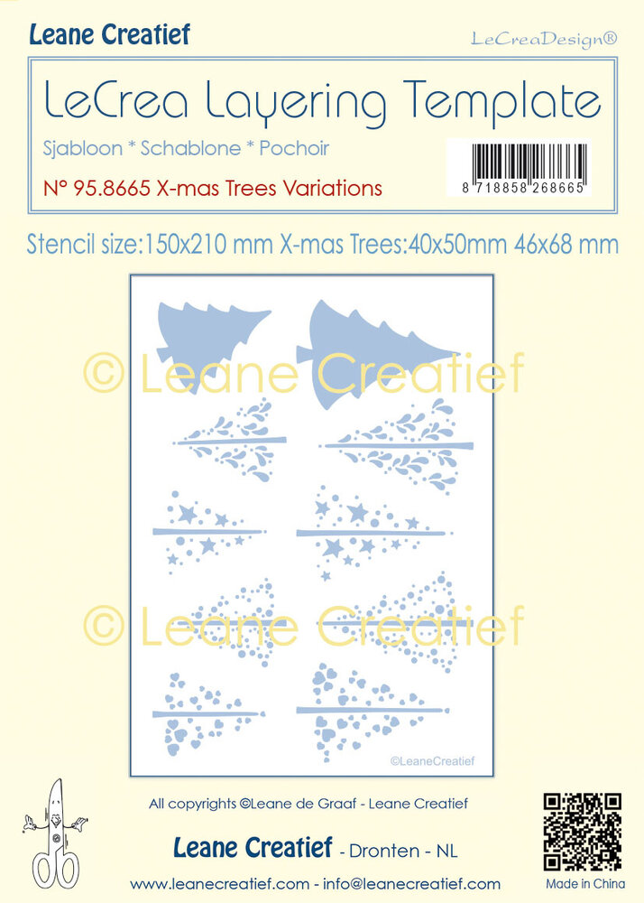 Leane Creatief Lecreadesign Layering Template X-Mas Trees Variations (95.8665) (DISCONTINUED) Leane Creatief Lecreadesign Layering Template X-Mas Trees Variations (95.8665) (DISCONTINUED)