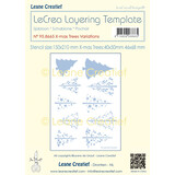 Leane Creatief Lecreadesign Layering Template X-Mas Trees Variations (95.8665) (DISCONTINUED)