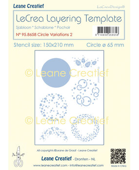 Leane Creatief Lecreadesign Layering Template Circle Variations Nº 2 (95.8658) (DISCONTINUED)