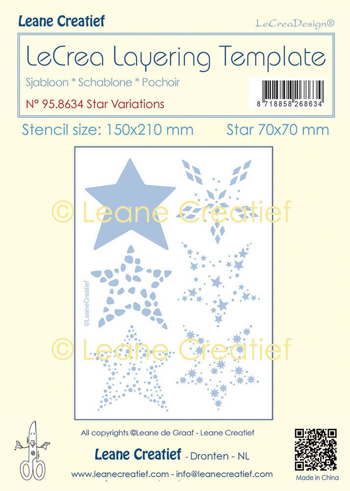 Leane Creatief Lecreadesign Layering Template Star Variations (95.8634) (DISCONTINUED) Leane Creatief Lecreadesign Layering Template Star Variations (95.8634) (DISCONTINUED)
