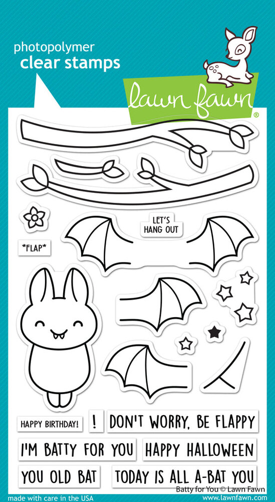 Lawn Fawn Batty For You Clear Stamps (LF3217) (OUTLET)
