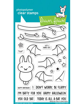 Lawn Fawn Batty For You Clear Stamps (LF3217) (OUTLET)