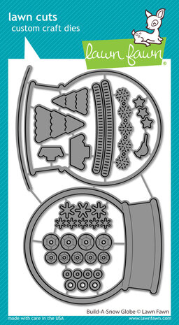 Lawn Fawn Build-A-Snow Globe Lawn Cuts Dies (LF3254) (DISCONTINUED)