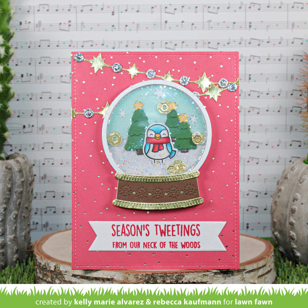 Lawn Fawn Build-A-Snow Globe Lawn Cuts Dies (LF3254) (DISCONTINUED)