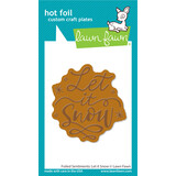 Lawn Fawn Foiled Sentiments: Let It Snow Hot Foil Plate (LF3263) (OUTLET)