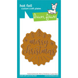 Lawn Fawn Foiled Sentiments: Merry Christmas Hot Foil Plates (LF3262) (OUTLET)