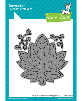 Lawn Fawn Outside In Stitched Maple Leaf Lawn Cuts Dies (LF3248) (OUTLET)
