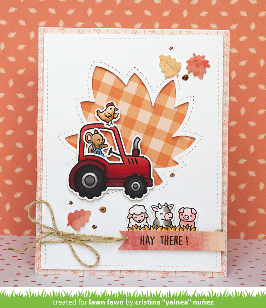 Lawn Fawn Outside In Stitched Maple Leaf Lawn Cuts Dies (LF3248) (OUTLET)