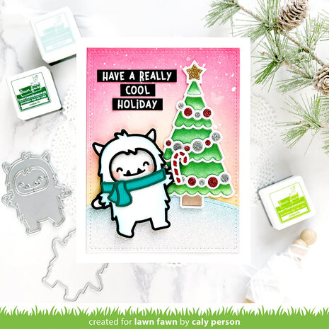 Lawn Fawn Winter Yeti Lawn Cuts Dies (LF3259) (DISCONTINUED)