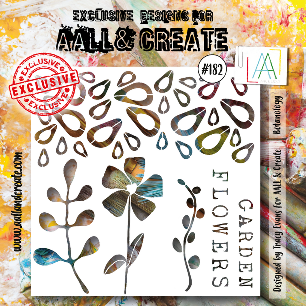 Aall and Create Stencil 6x6 Inch Botanology (AALL-PC-182) (DISCONTINUED) Aall and Create Stencil 6x6 Inch Botanology (AALL-PC-182) (DISCONTINUED)