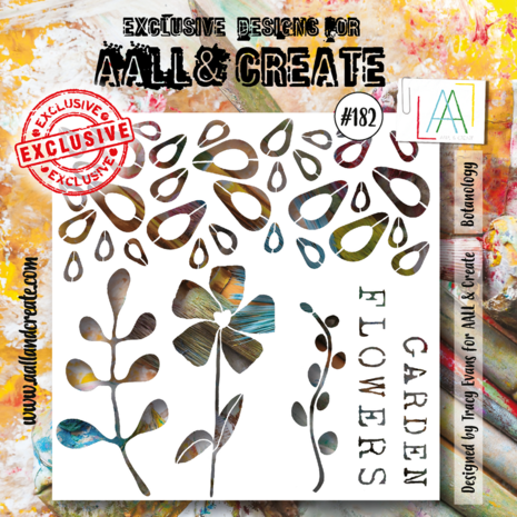 Aall and Create Stencil 6x6 Inch Botanology (AALL-PC-182) (DISCONTINUED) Aall and Create Stencil 6x6 Inch Botanology (AALL-PC-182) (DISCONTINUED)
