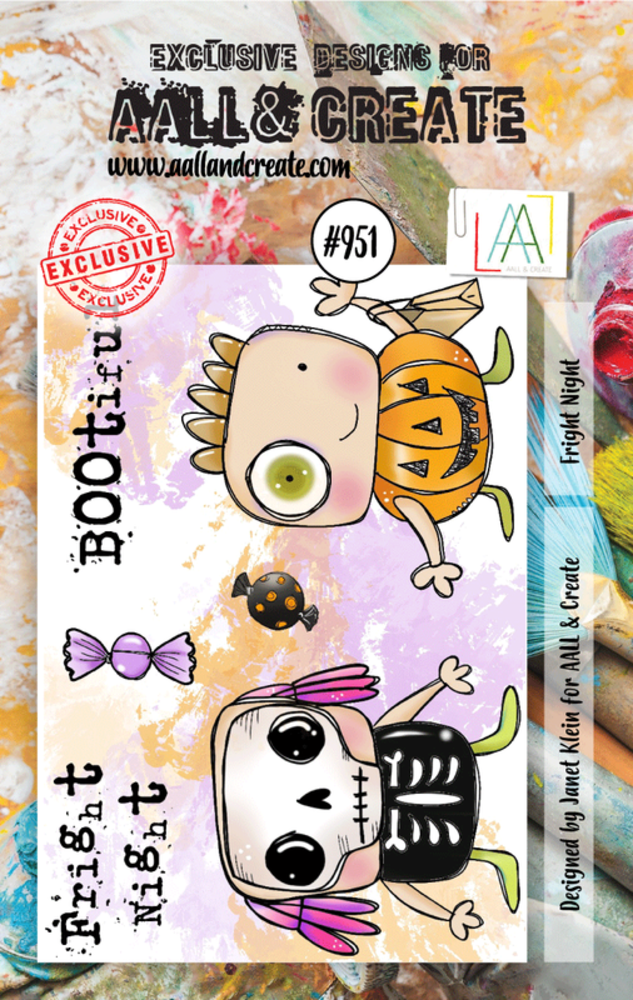 Aall and Create Stamp Set A7 Fright Night (AALL-TP-951) (DISCONTINUED)