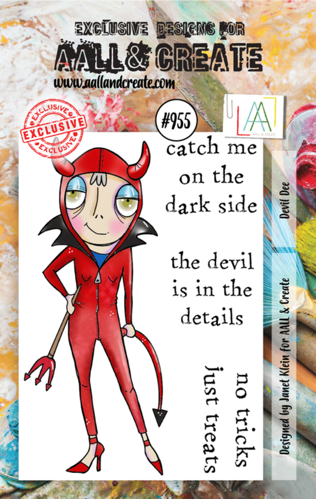 Aall and Create Stamp Set A7 Devil Dee (AALL-TP-955) (DISCONTINUED) Aall and Create Stamp Set A7 Devil Dee (AALL-TP-955) (DISCONTINUED)