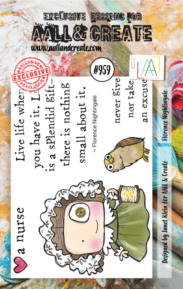 Aall and Create Stamp Set A7 Florence Nightingale (AALL-TP-959) (DISCONTINUED)