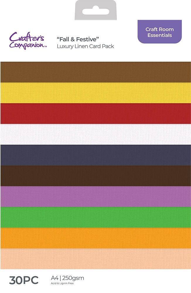Crafter's Companion Fall & Festive A4 Bumper Linen Card Pack (CC-CRE-BUMPLIN-FAFE-A4) (OUTLET) Crafter's Companion Fall & Festive A4 Bumper Linen Card Pack (CC-CRE-BUMPLIN-FAFE-A4) (OUTLET)