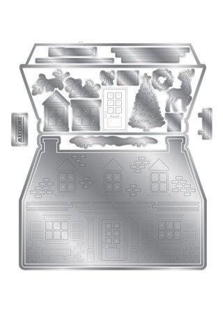Crafter's Companion 3-in-1 Create-a-Card Cutting & Embossing Die Cosy Country Cottage (CC-DCE-MD-CCCO) (OUTLET)
