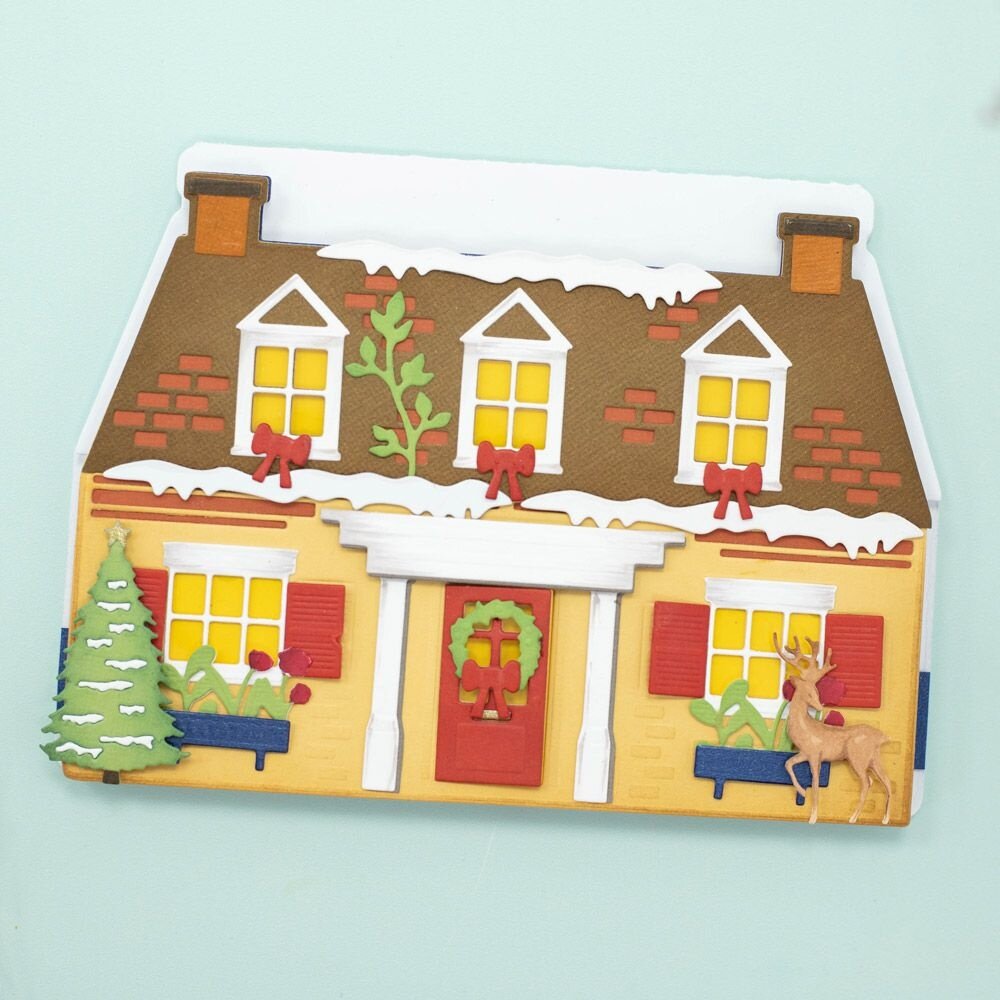 Crafter's Companion 3-in-1 Create-a-Card Cutting & Embossing Die Cosy Country Cottage (CC-DCE-MD-CCCO) (OUTLET) Crafter's Companion 3-in-1 Create-a-Card Cutting & Embossing Die Cosy Country Cottage (CC-DCE-MD-CCCO) (OUTLET)