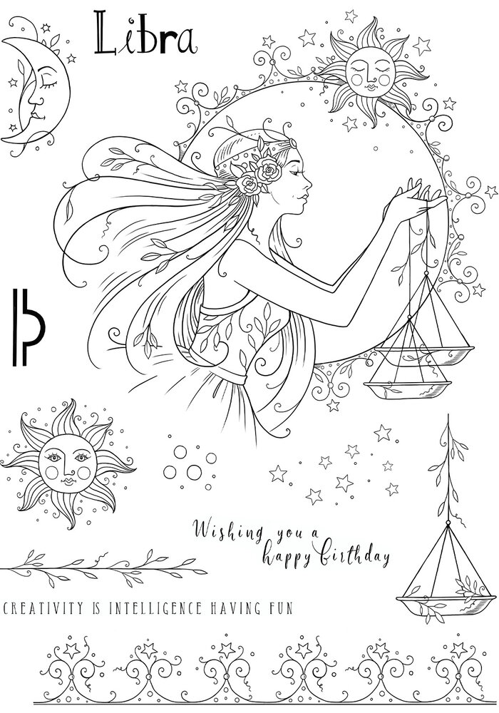 Pink Ink Designs Libra "The Intellectual" A5 Clear Stamps (PI232) (OUTLET) Pink Ink Designs Libra "The Intellectual" A5 Clear Stamps (PI232) (OUTLET)