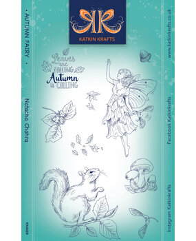 Katkin Krafts Autumn Fairy A5 Clear Stamp Set (KK0028) (OUTLET)